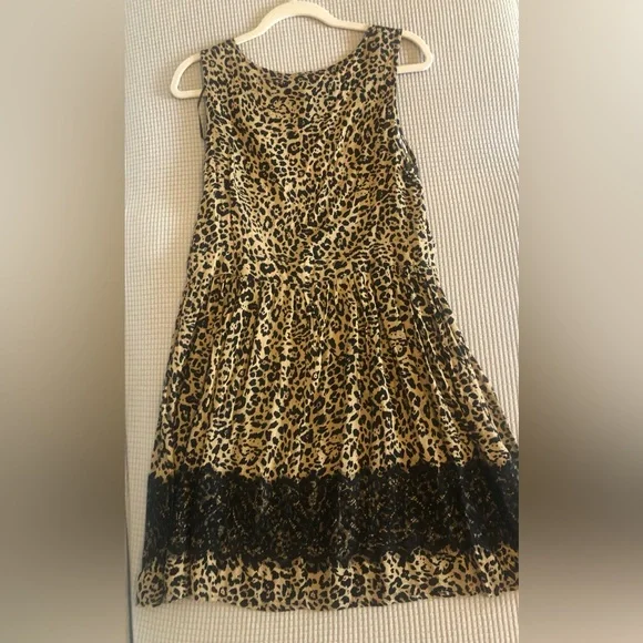 Kohl's | Dresses | Cheetah And Black Lace Dress In Size Xl | Poshmark